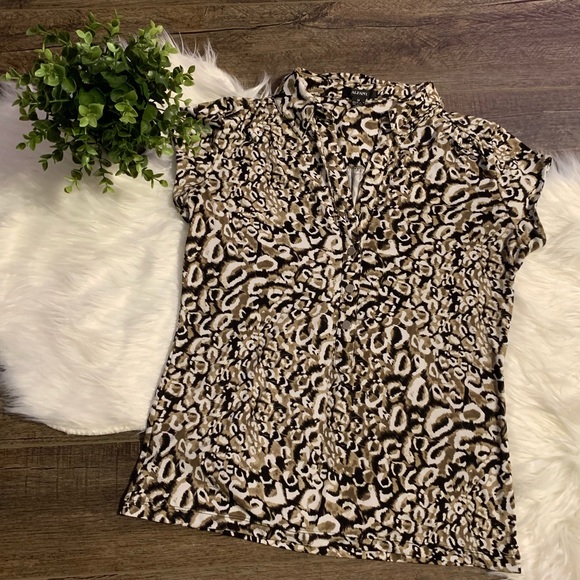 Alfani Tops - Alfani leopard print blouse